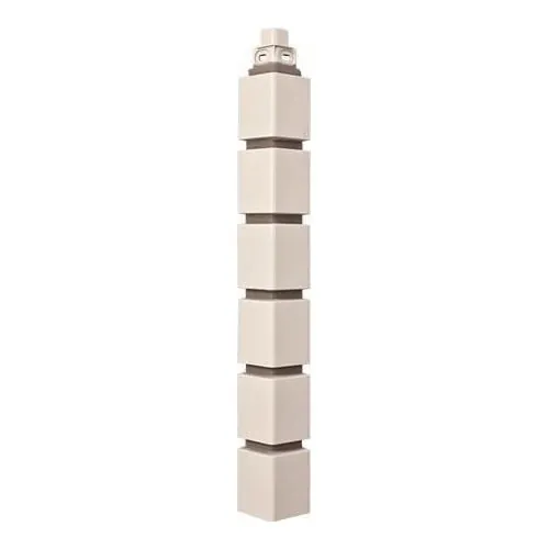 Фасадная панель Наружный угол кирпич клинкерный (белый), 0,45 х 0,16м купить в Вышнем Волочке
