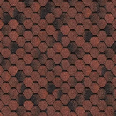 Гибкая черепица Shinglas, серия Финская,коллекция Соната – Красный
