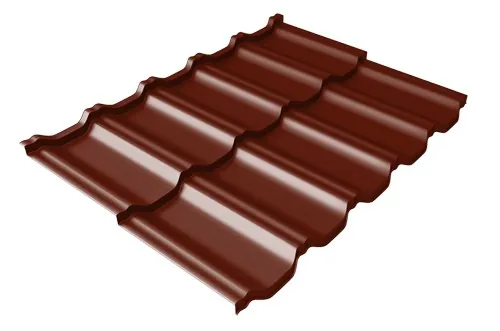 Металлочерепица модульная Квинта Uno Grand Line c 3D резом 0,5 Quarzit lite RAL 3005 красное вино купить в Вышнем Волочке