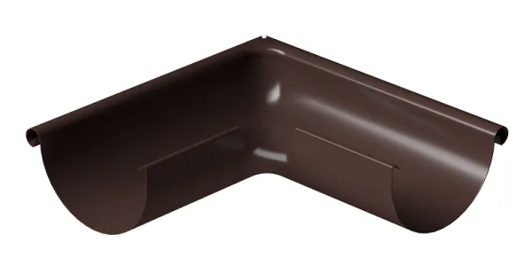 Угол внешний 90° D125 Döcke STAL PREMIUM Шоколад, (RAL 8019) купить в Вышнем Волочке