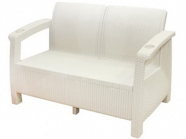 Двухместный диван Yalta Sofa Seаt белый купить в Вышнем Волочке