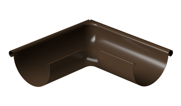 Угол внешний 90° D125 Döcke STAL PREMIUM Каштан, (RAL 8017) купить в Вышнем Волочке