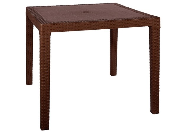 Стол квадратный FIJI Quatro Table Коричневый купить в Вышнем Волочке