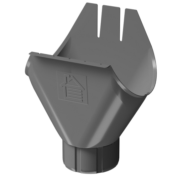 Воронка желоба D125 Döcke STAL PREMIUM Графит, (RAL 7024) купить в Вышнем Волочке