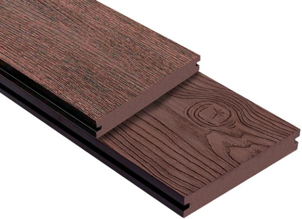 Террасная доска ДПК Outdoor 3D полнотелая STORM/OCEAN BROWN коричневая микс купить в Вышнем Волочке