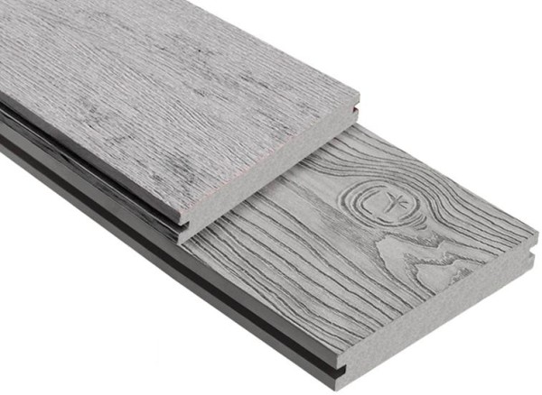 Террасная доска ДПК Outdoor 3D полнотелая STORM/OCEAN GREY серая микс купить в Вышнем Волочке