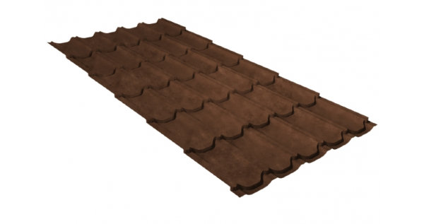 Металлочерепица квинта плюс GL 0,5 Safari Twincolor Brown купить в Вышнем Волочке