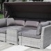 Диван-Трансформер AFINA плетеный из иск. ротанга AFM-320G Grey купить в Вышнем Волочке