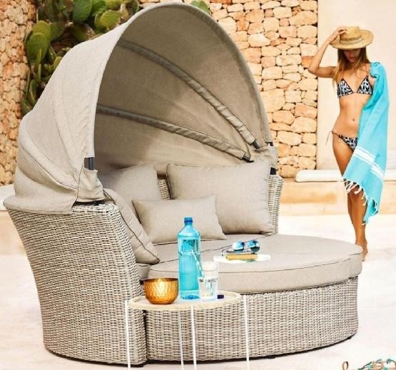 Диван-Трансформер AFINA плетеный из иск. ротанга AFM-325 Beige купить в Вышнем Волочке