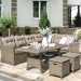 Комплект мебели AFINA плетеной из иск. ротанга AFM-307B Beige купить в Вышнем Волочке