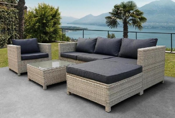Комплект мебели AFINA плетеной из иск. ротанга YR821G Grey/Grey купить в Вышнем Волочке