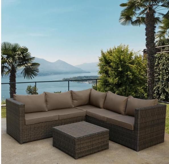 Комплект мебели AFINA плетеной из иск. ротанга YR825A Brown/Beige купить в Вышнем Волочке