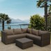 Комплект мебели AFINA плетеной из иск. ротанга YR825A Brown/Beige купить в Вышнем Волочке