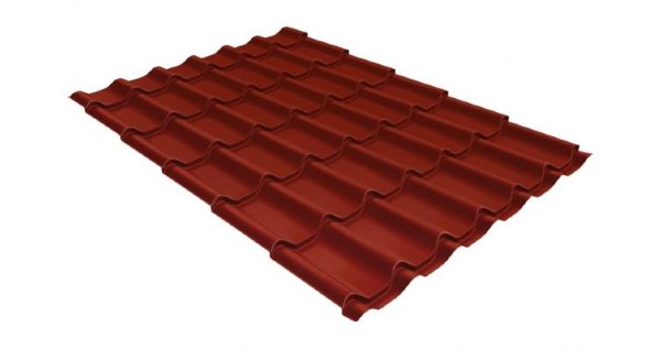 Металлочерепица классик 0,5 Satin RAL 3009 оксидно-красный купить в Вышнем Волочке