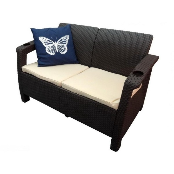 Двухместный диван Yalta Sofa Seаt венге купить в Вышнем Волочке