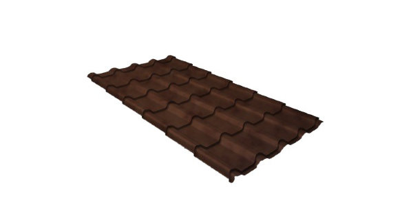 Металлочерепица камея 0,45 Safari Twincolor Brown купить в Вышнем Волочке