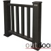 Ограждение из ДПК Outdoor Классик 3D STORM чёрный купить в Вышнем Волочке
