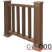Ограждение из ДПК Outdoor Классик 3D STORM коричневый микс купить в Вышнем Волочке