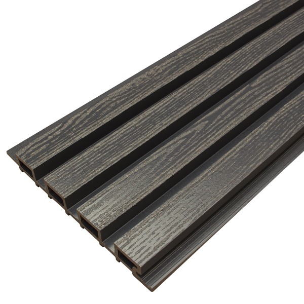 Фасадная доска из ДПК Faynag Wood Рейка Мокрый Асфальт купить в Вышнем Волочке