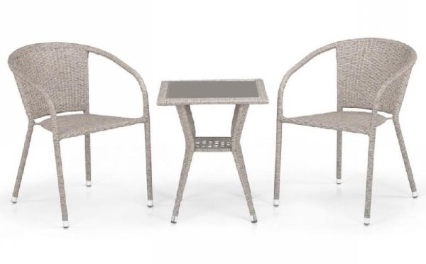 Комплект плетеной мебели AFINA из иск. ротанга T25C/Y137C-W85 Latte 2Pcs купить в Вышнем Волочке