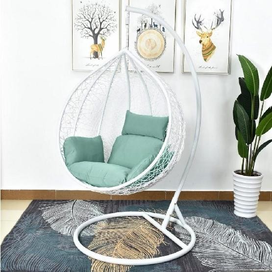 Кресло Подвесное из искусственного ротанга AFM-168A-L White/Green купить в Вышнем Волочке