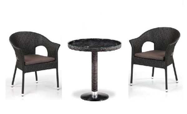 Комплект плетеной мебели AFINA из иск. ротанга T601/Y79A-W53 Brown 2Pcs купить в Вышнем Волочке