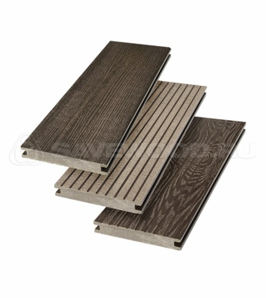 Террасная доска SW Fraxinus (R) полнотелая «SaveWood» Темно-коричневый купить в Вышнем Волочке