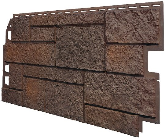 Фасадная панель VOX Sandstone (Сандстоун) темно коричневый купить в Вышнем Волочке