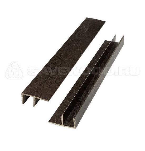 F-профиль ДПК Savewood – Тёмно-коричневый купить в Вышнем Волочке