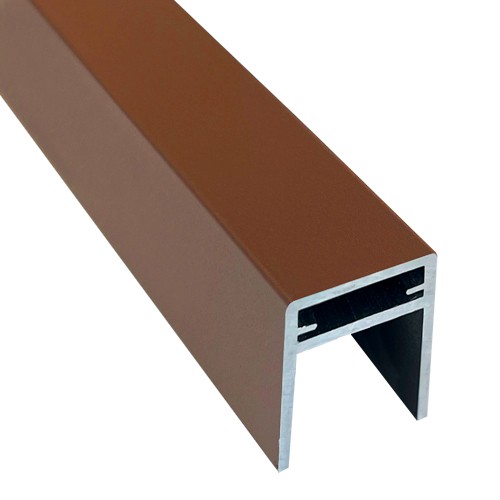 П-профиль Алюминиевый EasyDecking 35x25 Коричневый купить в Вышнем Волочке