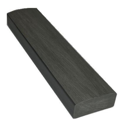 Лавочный брус Ecodecking Некст полнотелый брашированный 70х35 графит купить в Вышнем Волочке