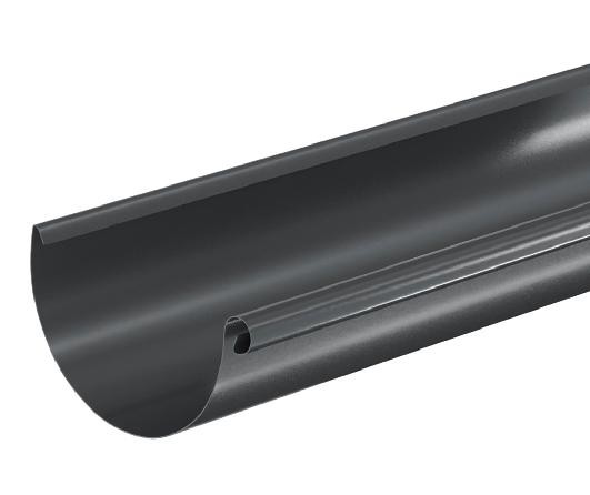 Водосток Aquasistem, система 150/100 - Водосточный желоб 3.00м RAL 7024 Тёмно-серый купить в Вышнем Волочке