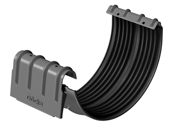 Соединитель желобов D125 Döcke STAL PREMIUM Графит, (RAL 7024) купить в Вышнем Волочке