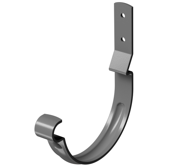 Карнизный крюк короткий (гнутый) D125 Döcke STAL PREMIUM Графит, (RAL 7024) купить в Вышнем Волочке