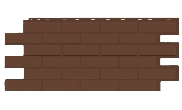 Фасадная панель T-Siding Кирпич Модерн Эко Браун купить в Вышнем Волочке
