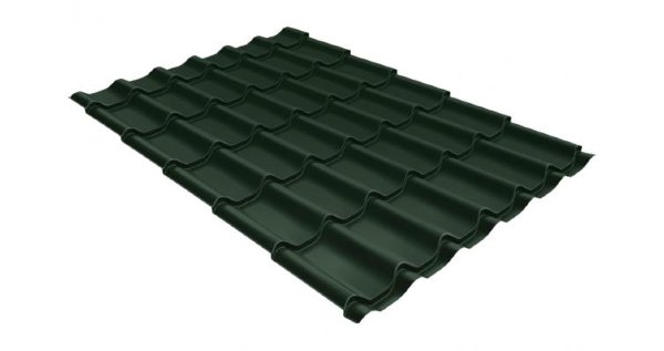 Металлочерепица классик 0,5 Satin RR 11 темно-зеленый купить в Вышнем Волочке